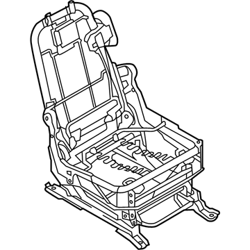 Nissan 88314-1JA1C Frame & Ajuster Assy-Cushion,Rear Seat