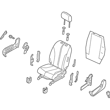 Nissan 87000-3LM0A Seat Assembly-Front, RH