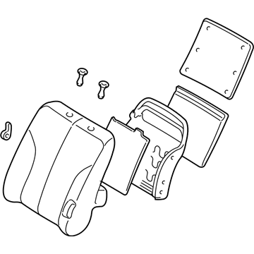 Nissan 87650-ZD83C Back Assembly Front Seat