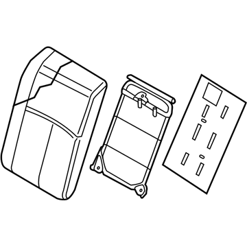 Nissan 88650-4RC0C Back-Rear Seat LH