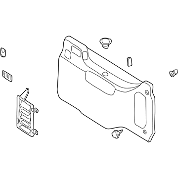 Nissan 84950-7B300 Finisher-Luggage Side,Lower RH