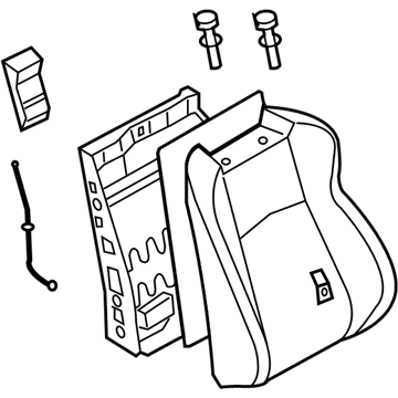 Nissan 87600-CF43C Back Assy-Front Seat