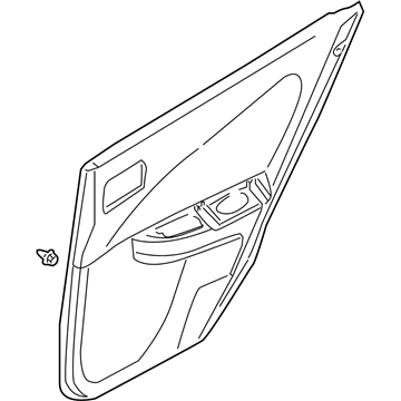 Nissan 82901-6Z500 Finisher Assy-Rear Door,LH