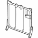 Nissan 88651-EZ50A Frame Assy-Back,Rear Seat LH