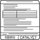 Nissan 14805-9BW0A LABEL-EMISSION CONTROL INFORMATION