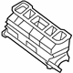 Nissan 27865-ET000 Adapter-Center Vent & DEFROST