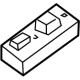 Nissan 25411-6GP1A SWITCH ASSY-POWER WINDOW,ASSIST