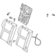 Nissan 88600-6RE2A Back Assy-Rear Seat,RH