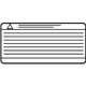 Nissan 296A9-3NF0A Label-Caution,Charge Port