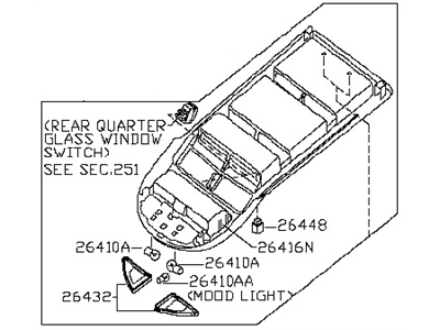 Nissan 26430-ZQ82A Lamp Assembly Map