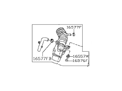 Nissan 16576-0W001 Duct Assembly-Air