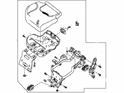 Nissan 88300-EA360 Cushion Assy-2ND Seat,RH