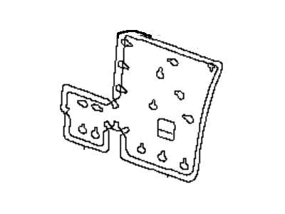 Nissan 88659-4BA1B Board Assy-Rear Seat Back