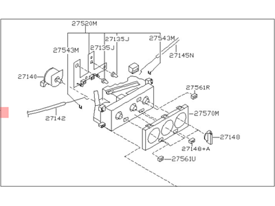 Nissan 27510-ZD015 Control Assembly