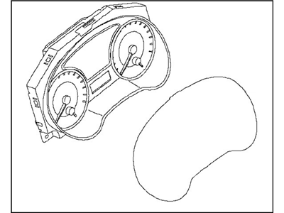 Nissan 24810-3YU1B Instrument Cluster Speedometer