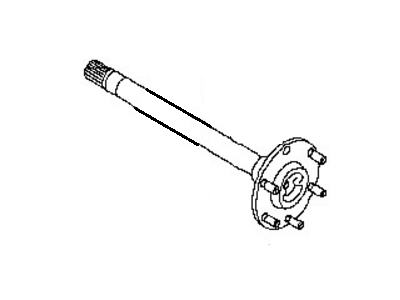 Nissan 38163-8S10A Shaft Assembly Rear Axle, LH