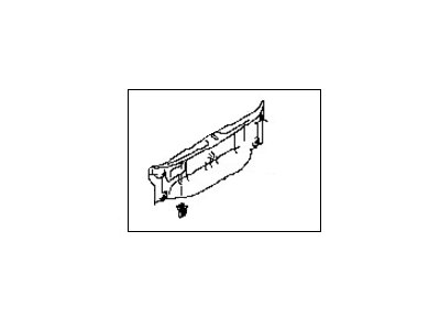 Nissan 84992-4CE0A Plate-Luggage,Rear