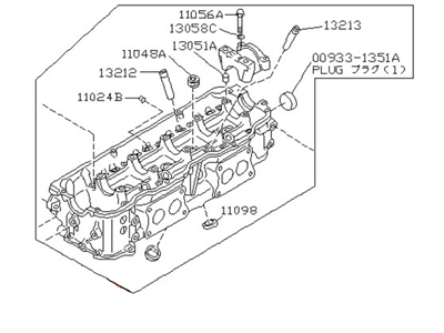 Nissan Stanza Cylinder Head - 11040-30R02