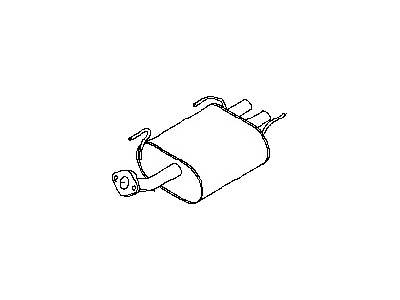 Nissan 20100-57Y00 Exhaust Muffler Assembly