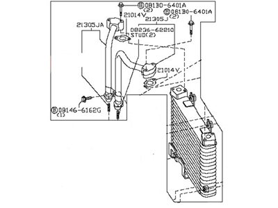 2020 Nissan GT-R Engine Oil Cooler - 21305-JF02B