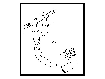 1987 Nissan Maxima Brake Pedal - 46520-16E00