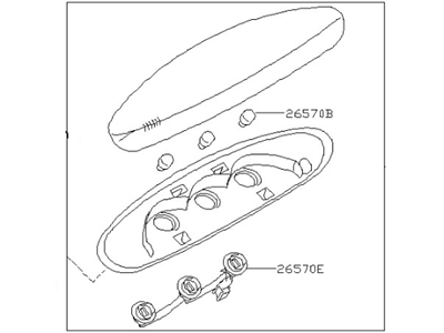 Nissan 26590-5Z000 Lamp Assembly-Stop,High Mounting