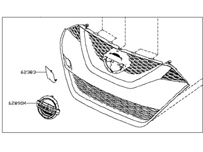 Nissan Maxima Grille - 62310-9DJ0B