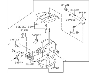 Nissan 34901-4Z006 Transmission Control Device Assembly