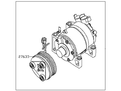 Nissan Pathfinder A/C Compressor - 92600-ZL90B
