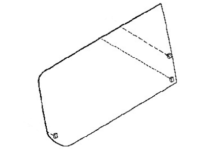 Nissan 82300-3LM0A Glass Assembly-Slide Door,RH