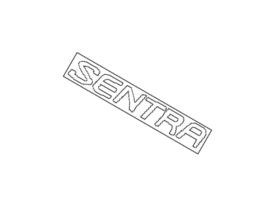 1999 Nissan Sentra Emblem - 84895-4B000