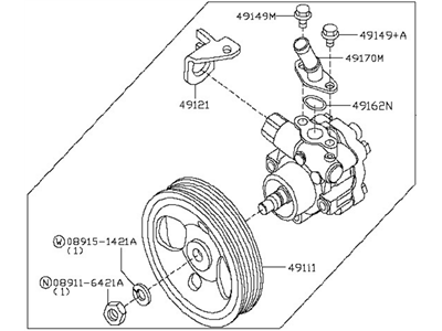 Nissan 49110-1PE0B Pump Assy-Power Steering