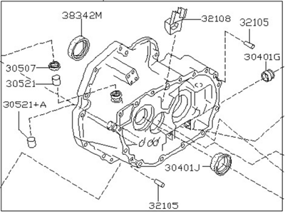 Nissan 304A0-6J070 Housing Assy-Clutch