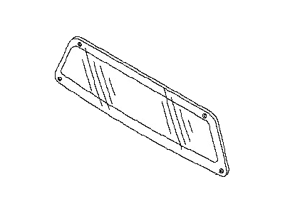 Nissan 79712-13W00 Glass Back Window