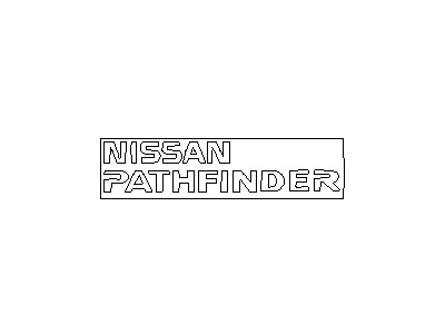 1994 Nissan Pathfinder Emblem - 93496-83P00