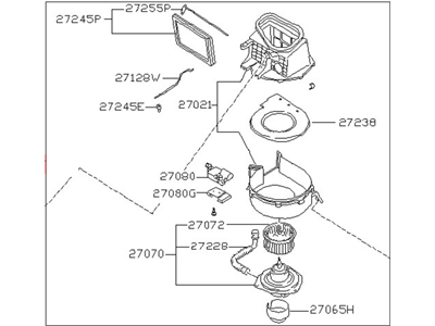 Nissan 240SX Blower Motor - 27200-40F01