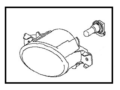 Nissan 26155-6CA0A Lamp Fog RH