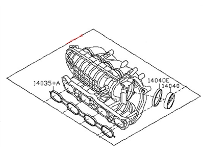 Nissan Altima Intake Manifold - 14001-JA00A