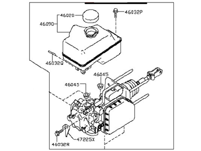 Nissan 46010-9JJ6A Brake Master Cylinder