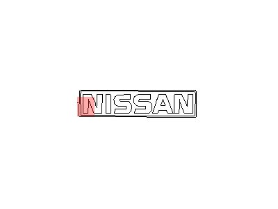 1995 Nissan Pathfinder Emblem - 62895-60G00