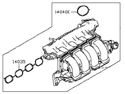 Nissan 14001-3YM0A Manifold Assy-Intake