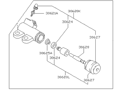 Nissan Stanza Clutch Slave Cylinder - 30620-03E01