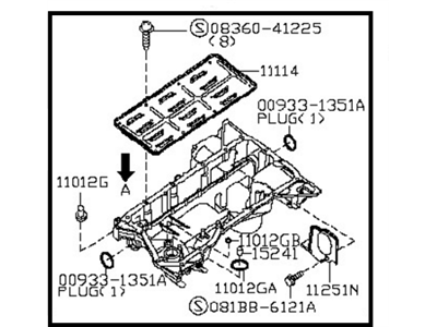 2004 Nissan Armada Oil Pan - 11110-7S000