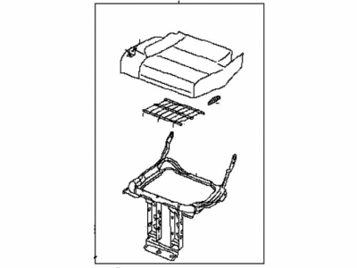 Nissan 89300-ZC31C Cushion Assembly - 3RD Seat, RH