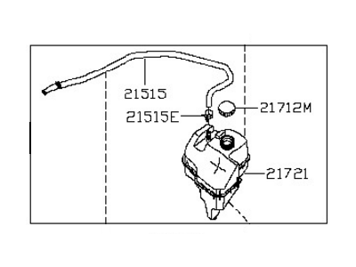 Nissan Maxima Coolant Reservoir - 21710-3TA0A