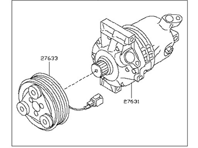 Nissan 92600-JN30B Compressor Assy-Cooler