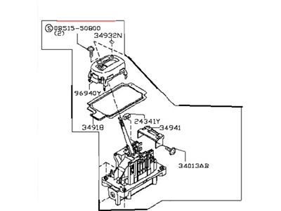Nissan 34901-9EG1B Transmission Control Device Assembly