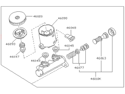 Nissan Stanza Brake Master Cylinder Reservoir - 46010-20R01