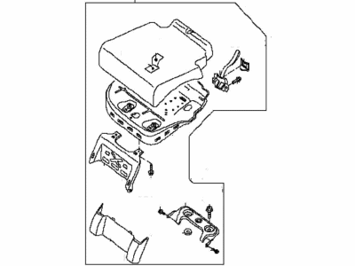 Nissan 88310-ZS40E Cushion Assembly-Rear Seat Center