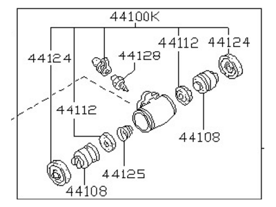 Nissan Pulsar NX Wheel Cylinder - 44100-13A00